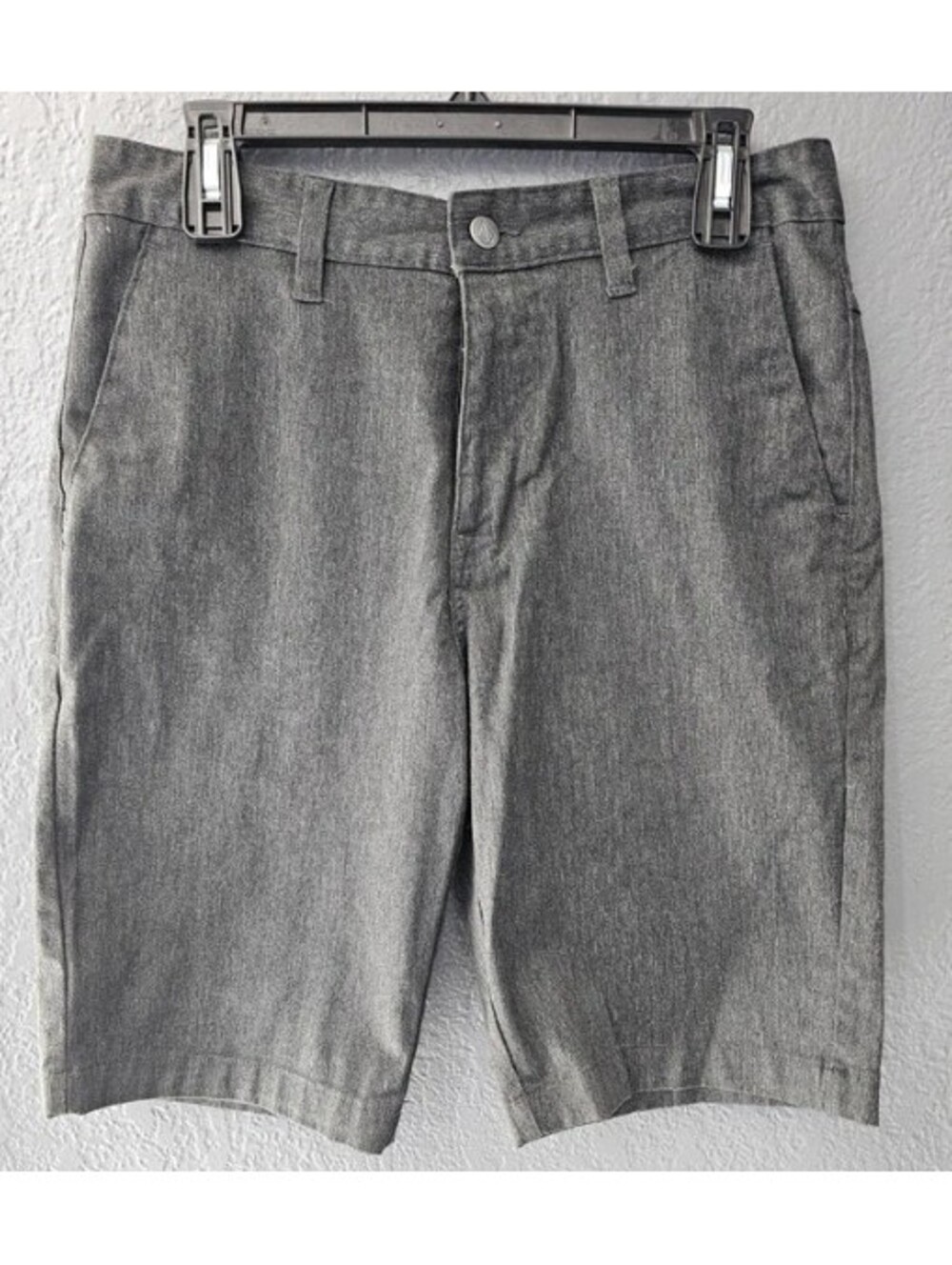 New Volcom Board Shorts Size 30 Dark Gray 4 Pockets Flat Front Skateboard Skater